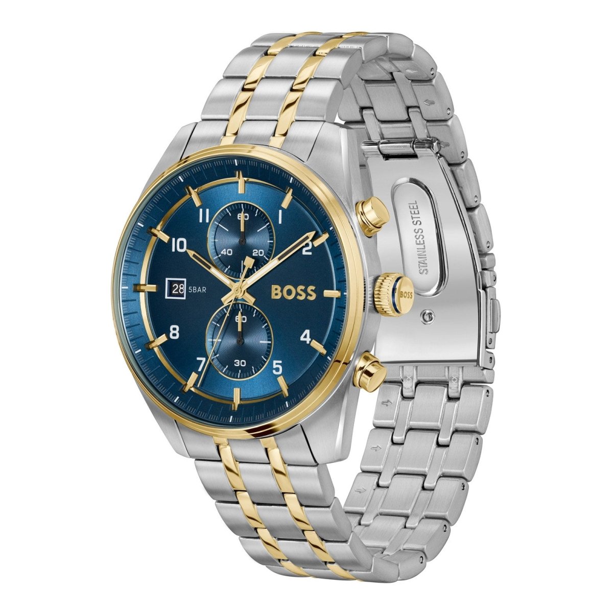 Skytraveller Chronograph 44mm Mens Watch Blue - Samuel Perry