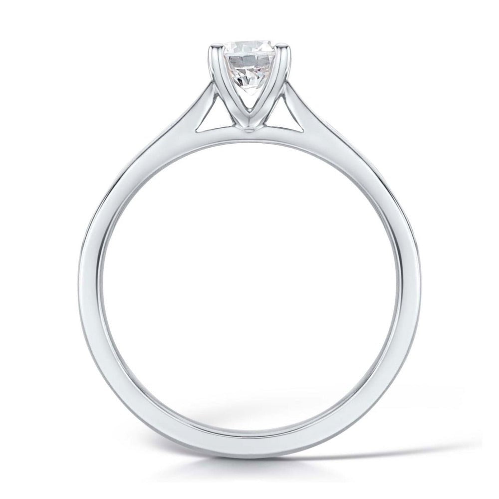 Solitaire Four - Claw Paperclip Engagement Ring - Samuel Perry
