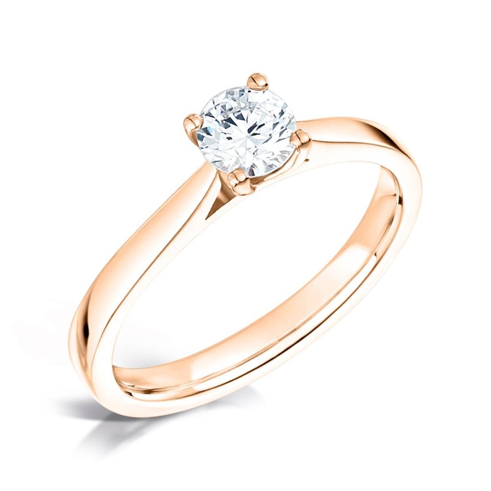 Solitaire Four - Claw Paperclip Engagement Ring - Samuel Perry