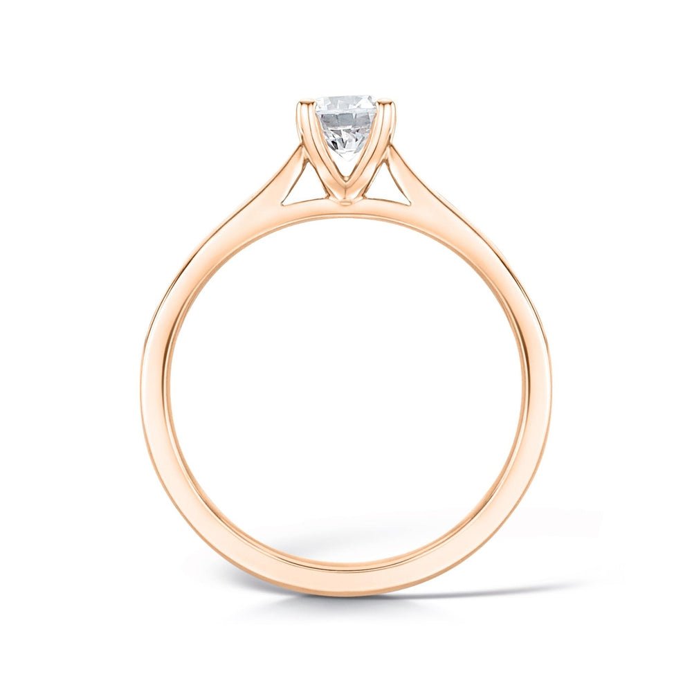 Solitaire Four - Claw Paperclip Engagement Ring - Samuel Perry