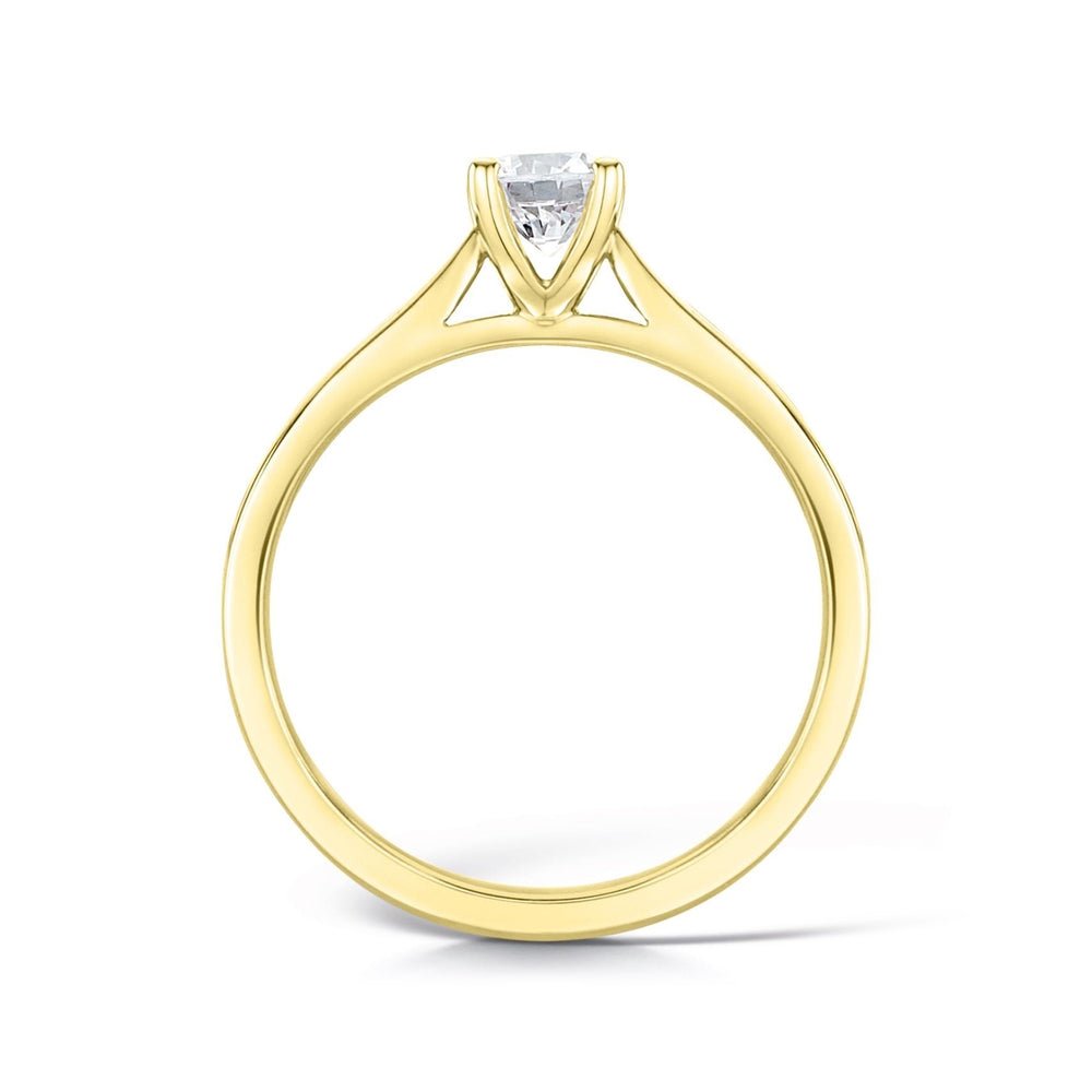 Solitaire Four - Claw Paperclip Engagement Ring - Samuel Perry