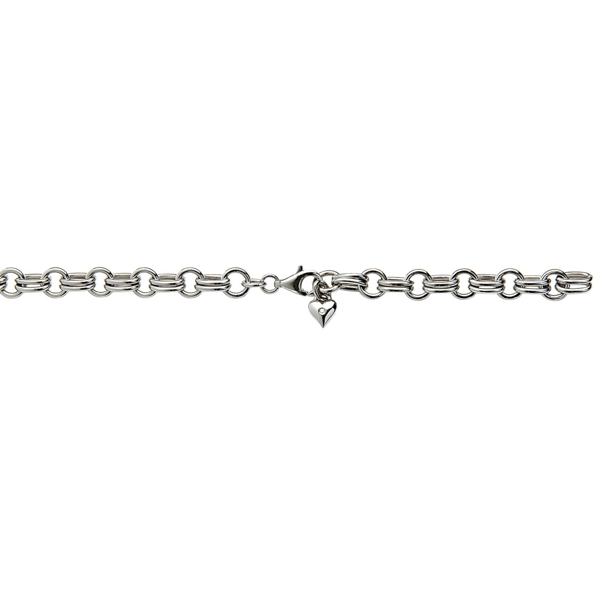 Statement Silver Charm Bracelet - Samuel Perry
