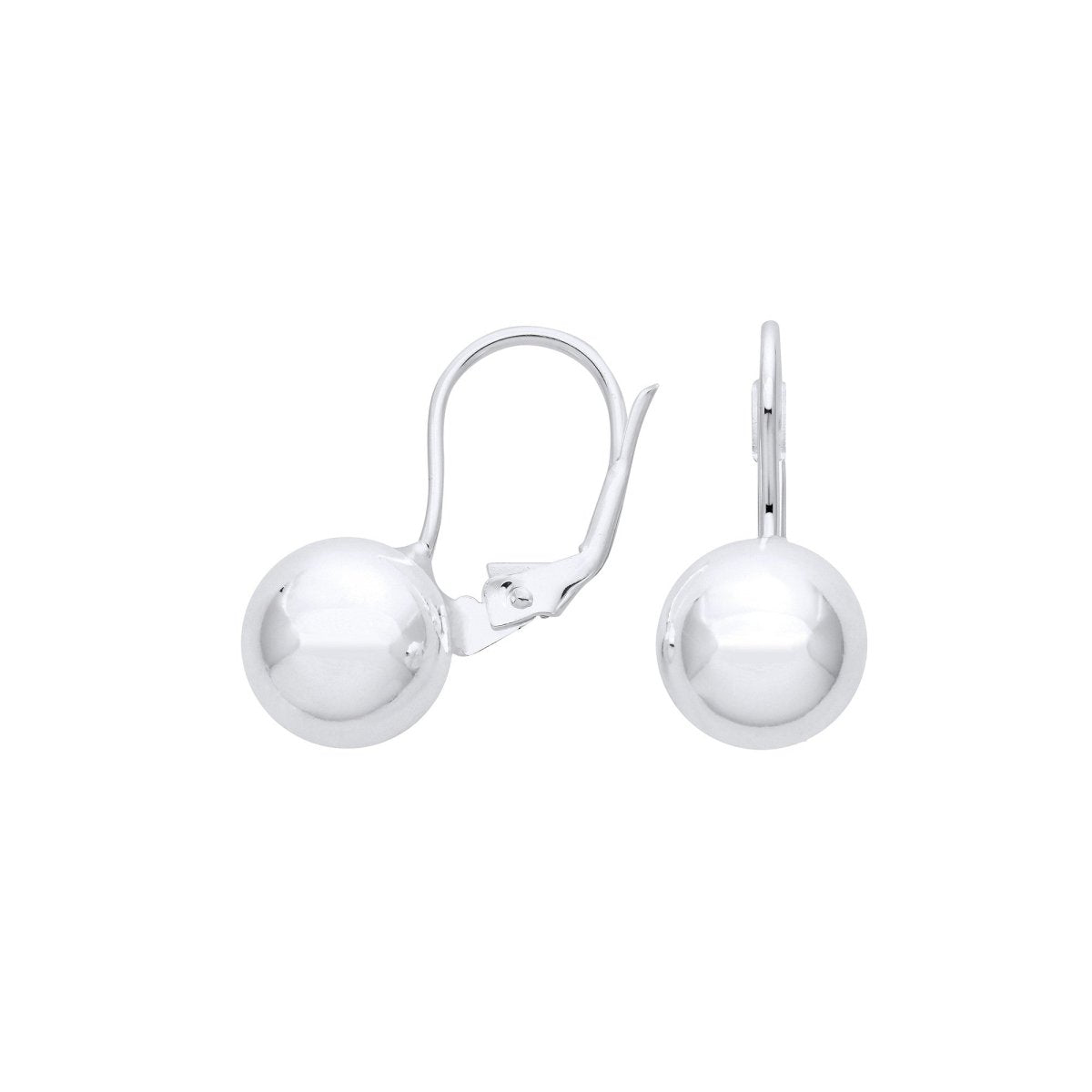 Sterling Silver 10mm Ball Earrings - Samuel Perry