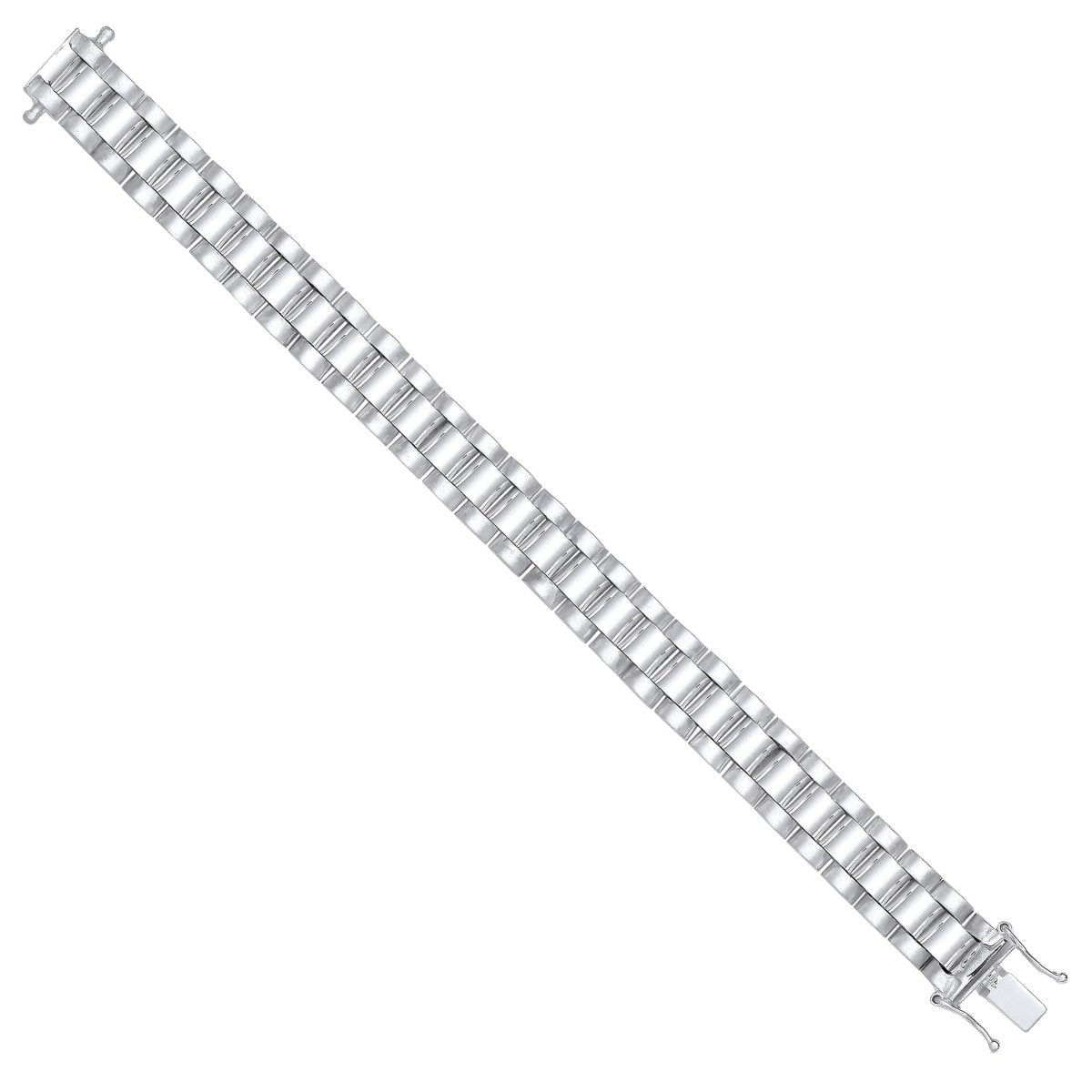 Sterling Silver 10mm Luxury Fancy Link Kids Bracelet - Samuel Perry