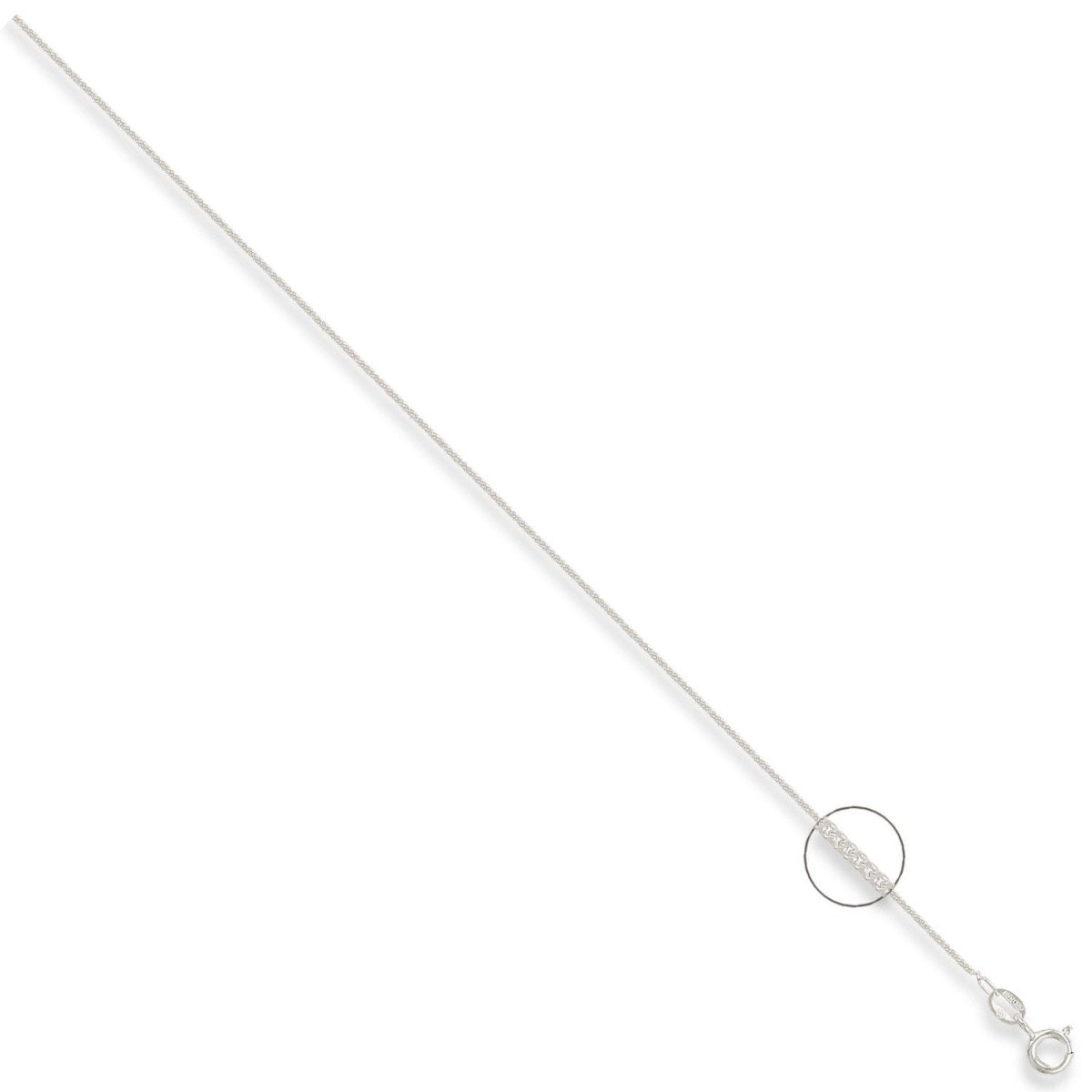 Sterling Silver 1.2mm Luxury Classic Curb Chain - Samuel Perry