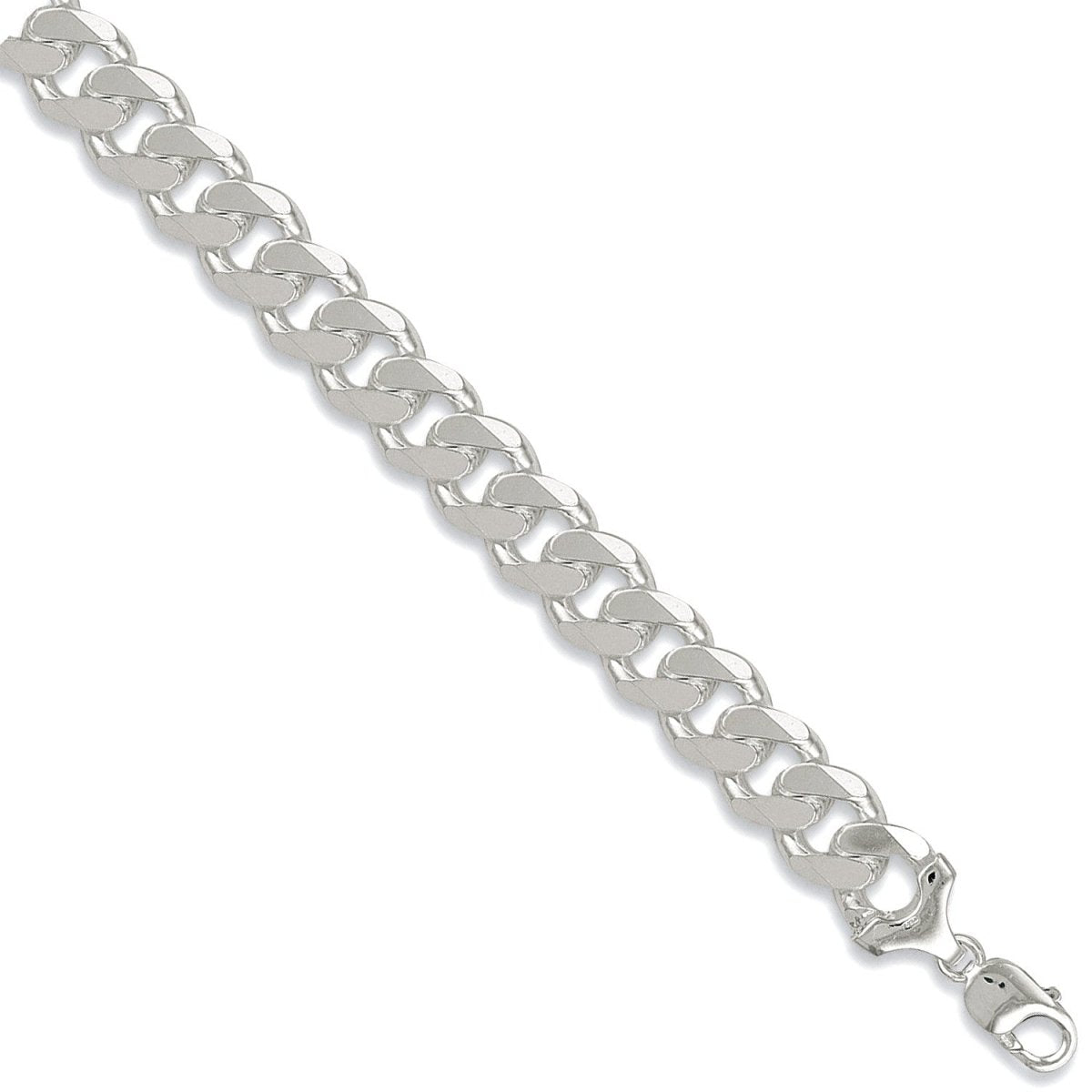 Sterling Silver 14.7mm Curb Chain 22" - Samuel Perry