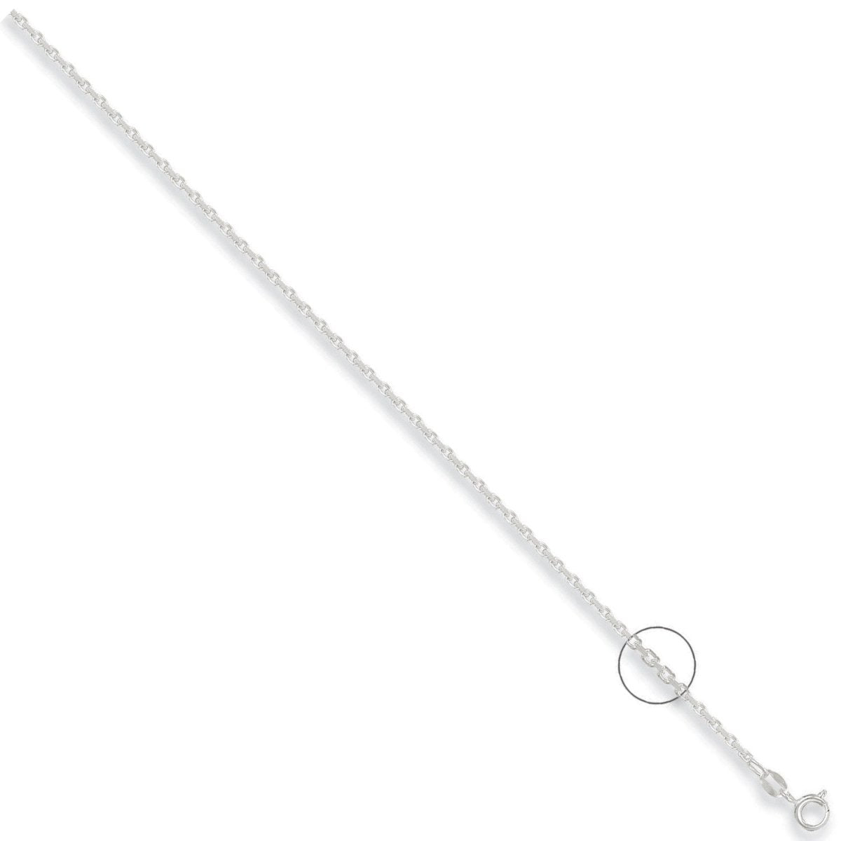 Sterling Silver 2.2mm Elegant Diamond Cut Belcher Chain - Samuel Perry