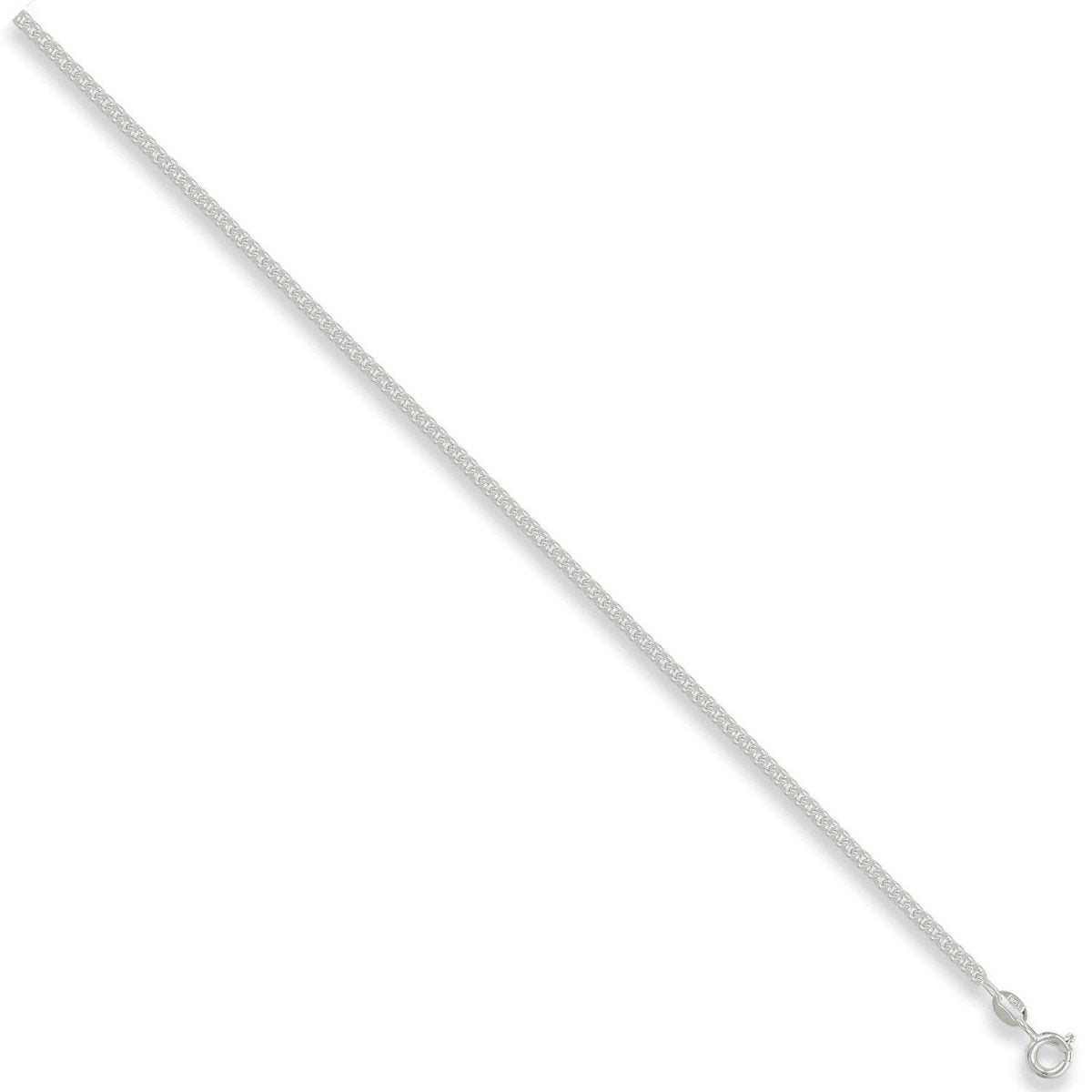 Sterling Silver 2.4mm Luxury Classic Curb Chain - Samuel Perry