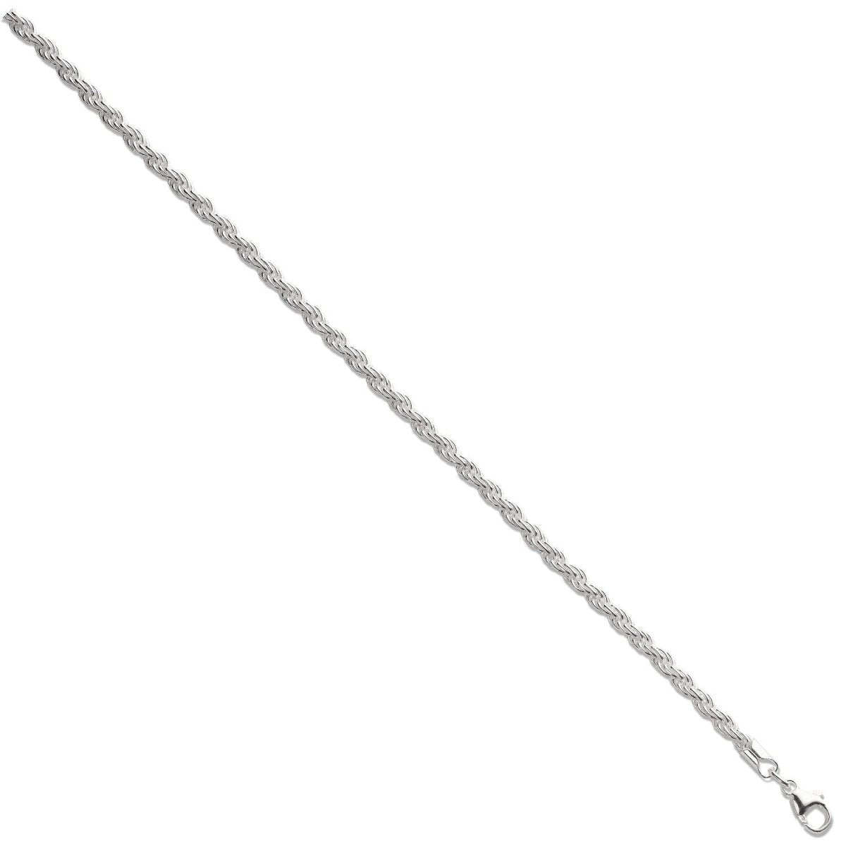 Sterling Silver 3.5mm Elegant Rope Chain - Samuel Perry