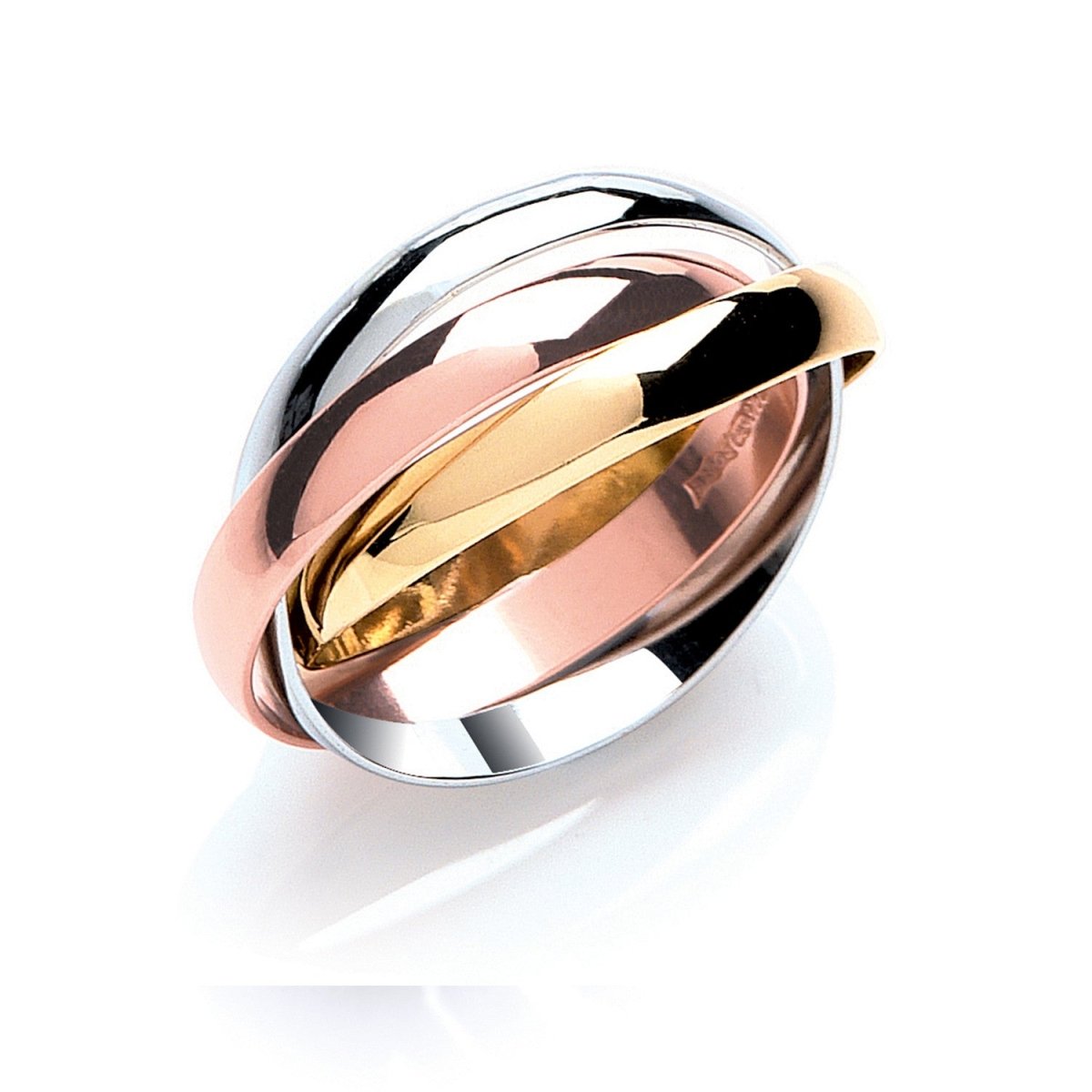 Sterling Silver 3mm Sleek Russian Wedding Ring - Samuel Perry