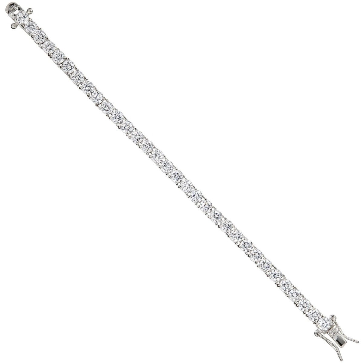 Sterling Silver 4.2mm Elegant Cz Tennis Baby 6" Bracelet - Samuel Perry