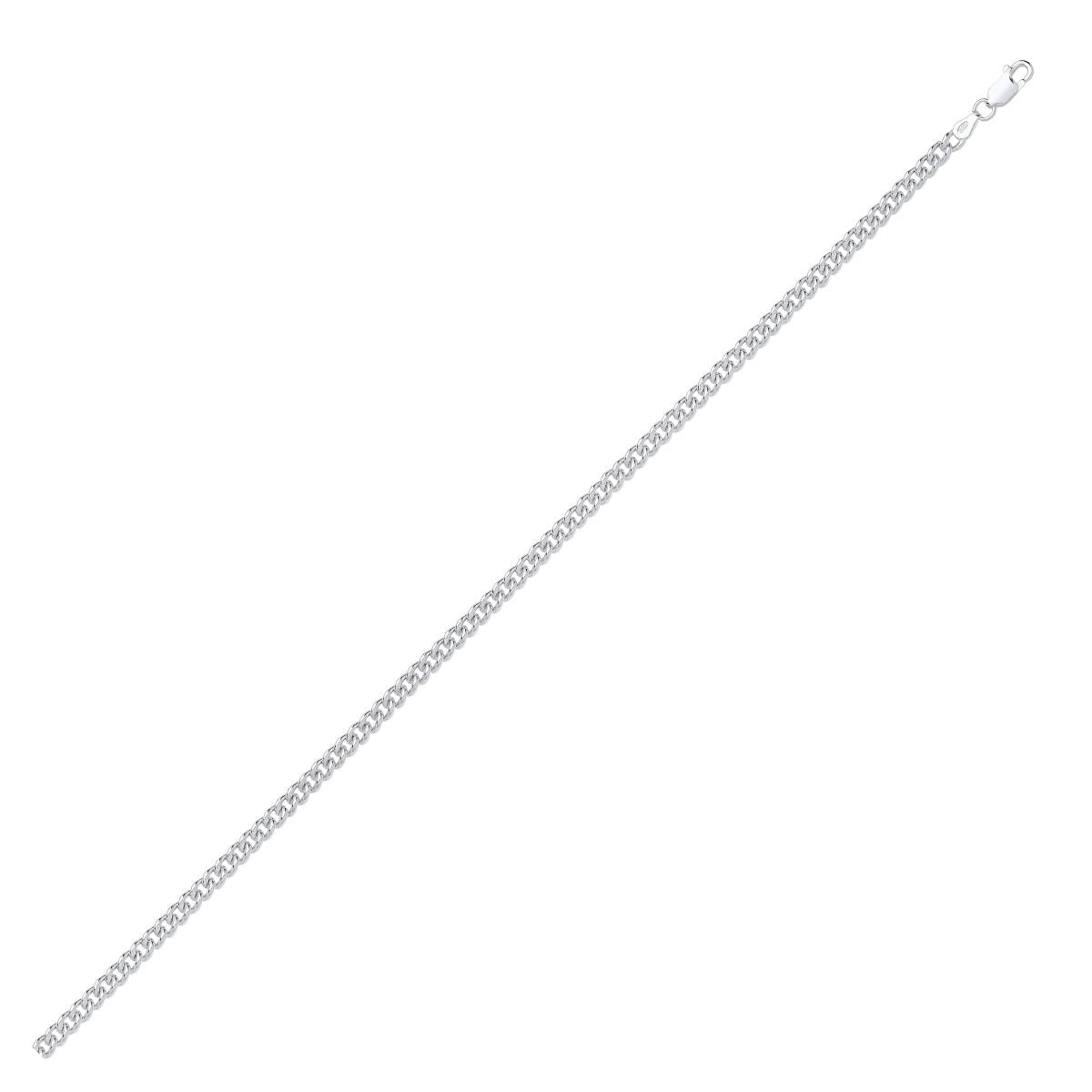 Sterling Silver 4.5mm Hollow Timeless Curb Chain - Samuel Perry