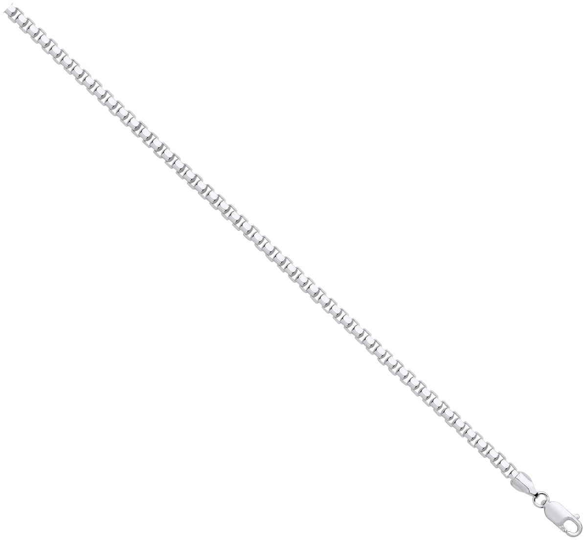 Sterling Silver 4mm Box Chain - Samuel Perry