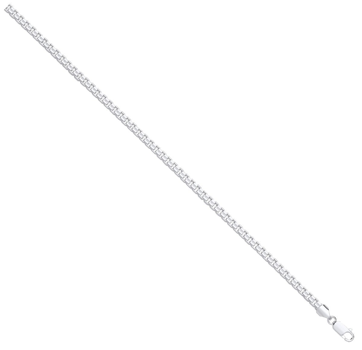Sterling Silver 4mm Cage Chain - Samuel Perry