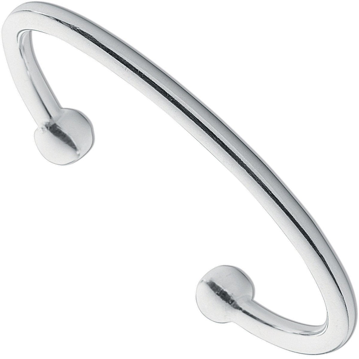 Sterling Silver 5mm Torque Bangle - Samuel Perry