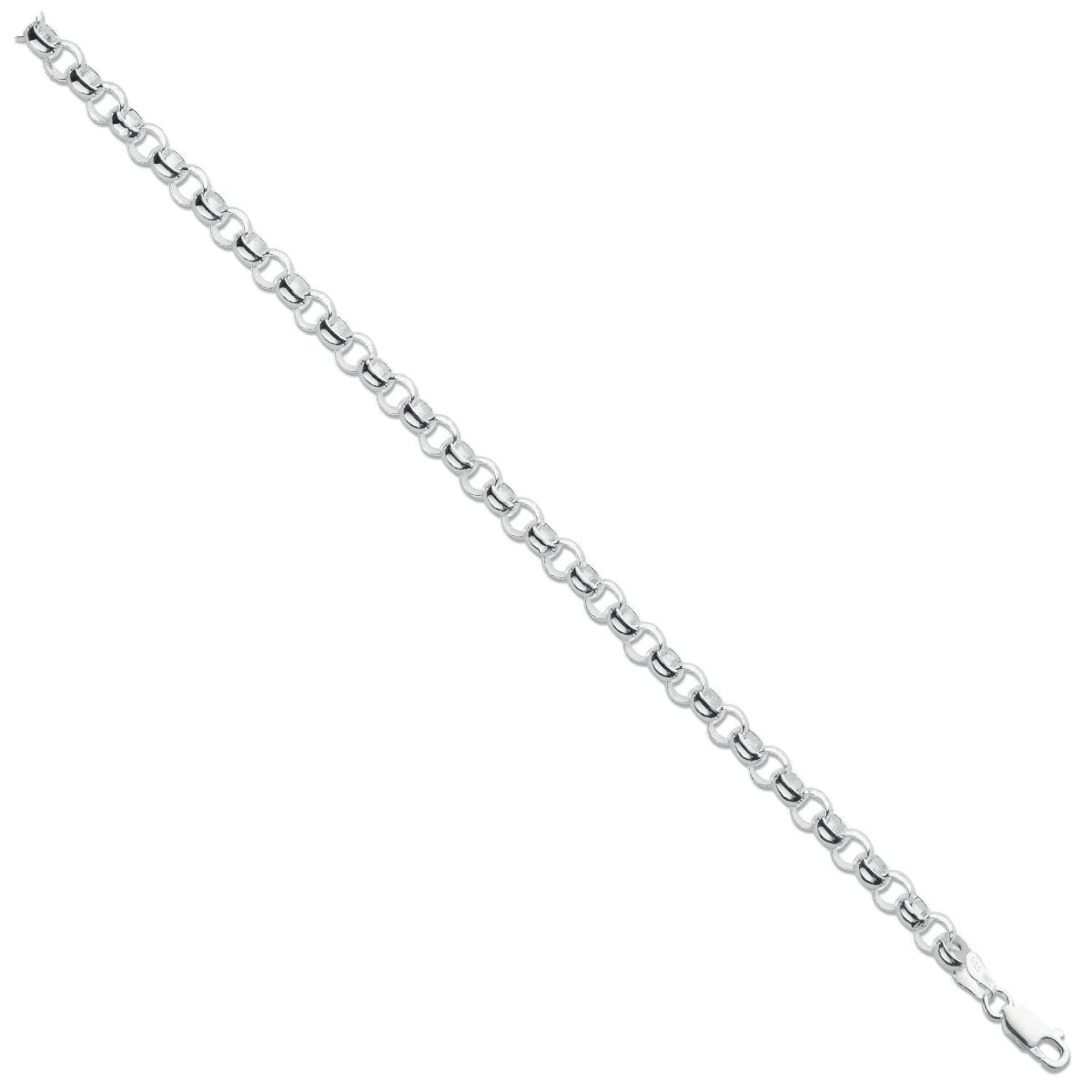 Sterling Silver 7mm Round Belcher Chain 24" - Samuel Perry