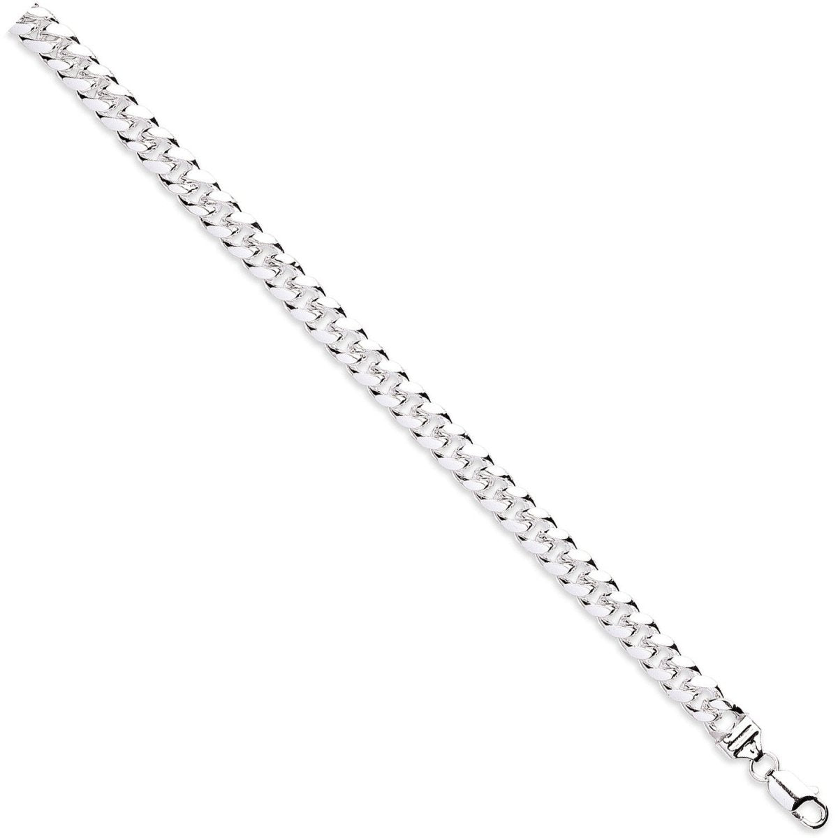Sterling Silver 8mm Dome Cuban Link Bracelet - Samuel Perry