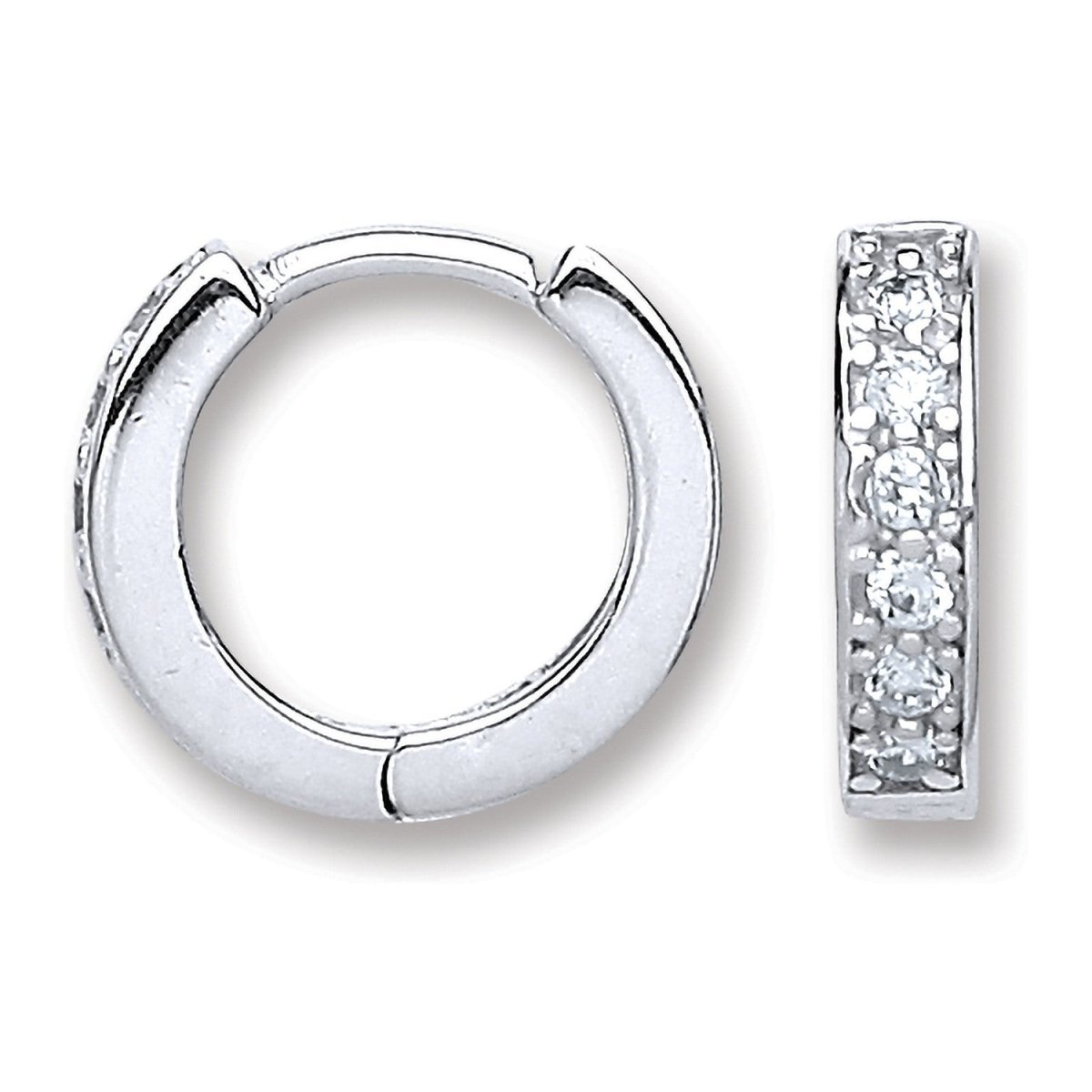 Sterling Silver Baby Huggie Earrings - Samuel Perry