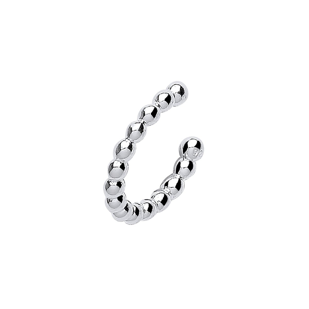 Sterling Silver Bead Cuff Earring - Samuel Perry