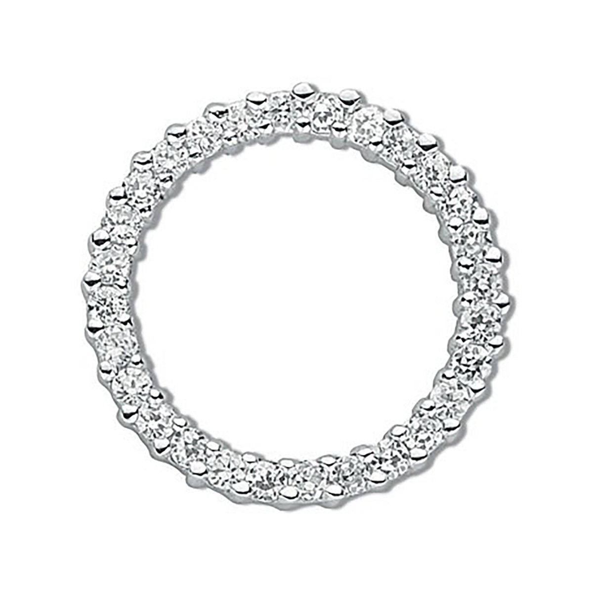 Sterling Silver CZ Circle of Life Pendant – Timeless & Meaningful - Samuel Perry