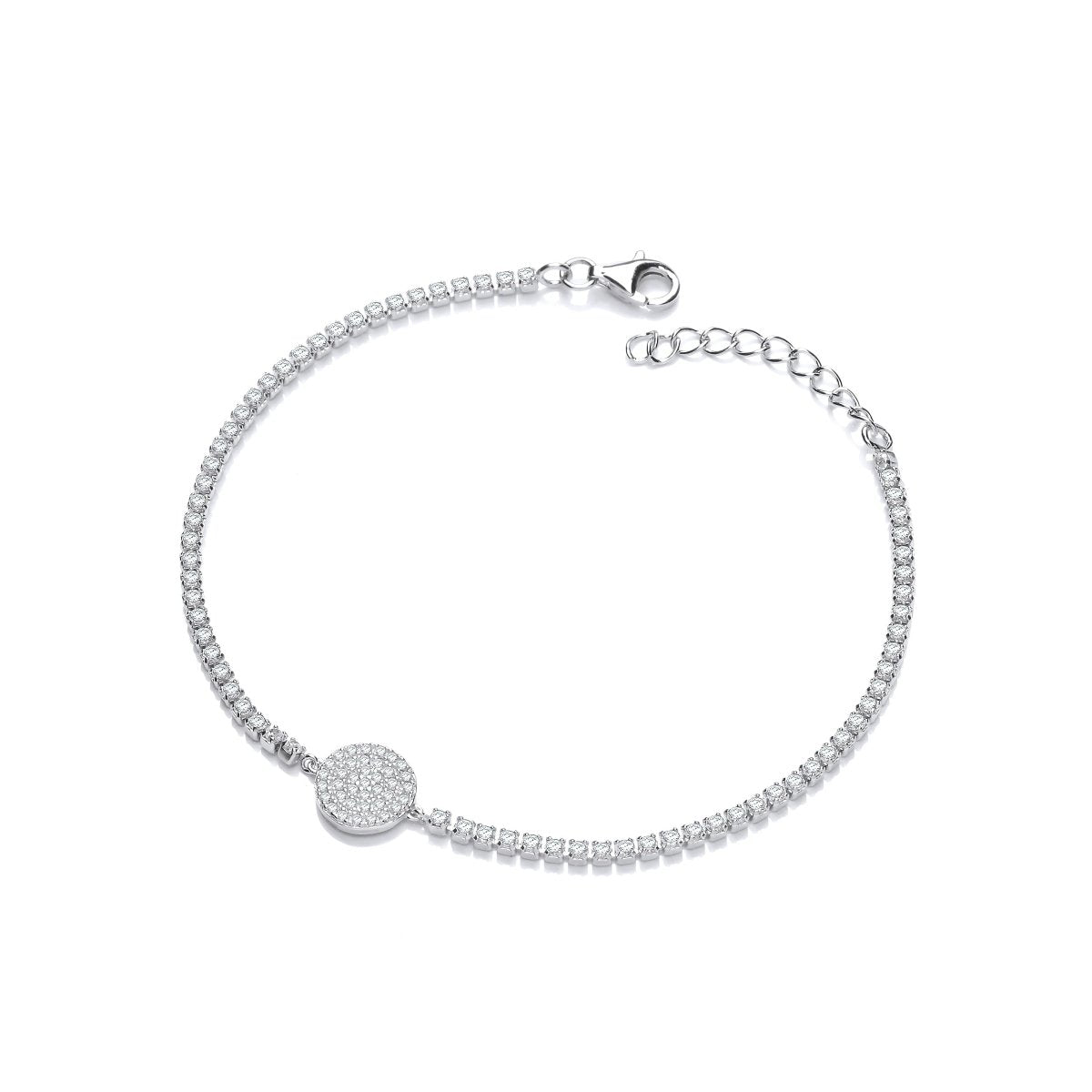 Sterling Silver CZ Friendship Bracelet - Samuel Perry