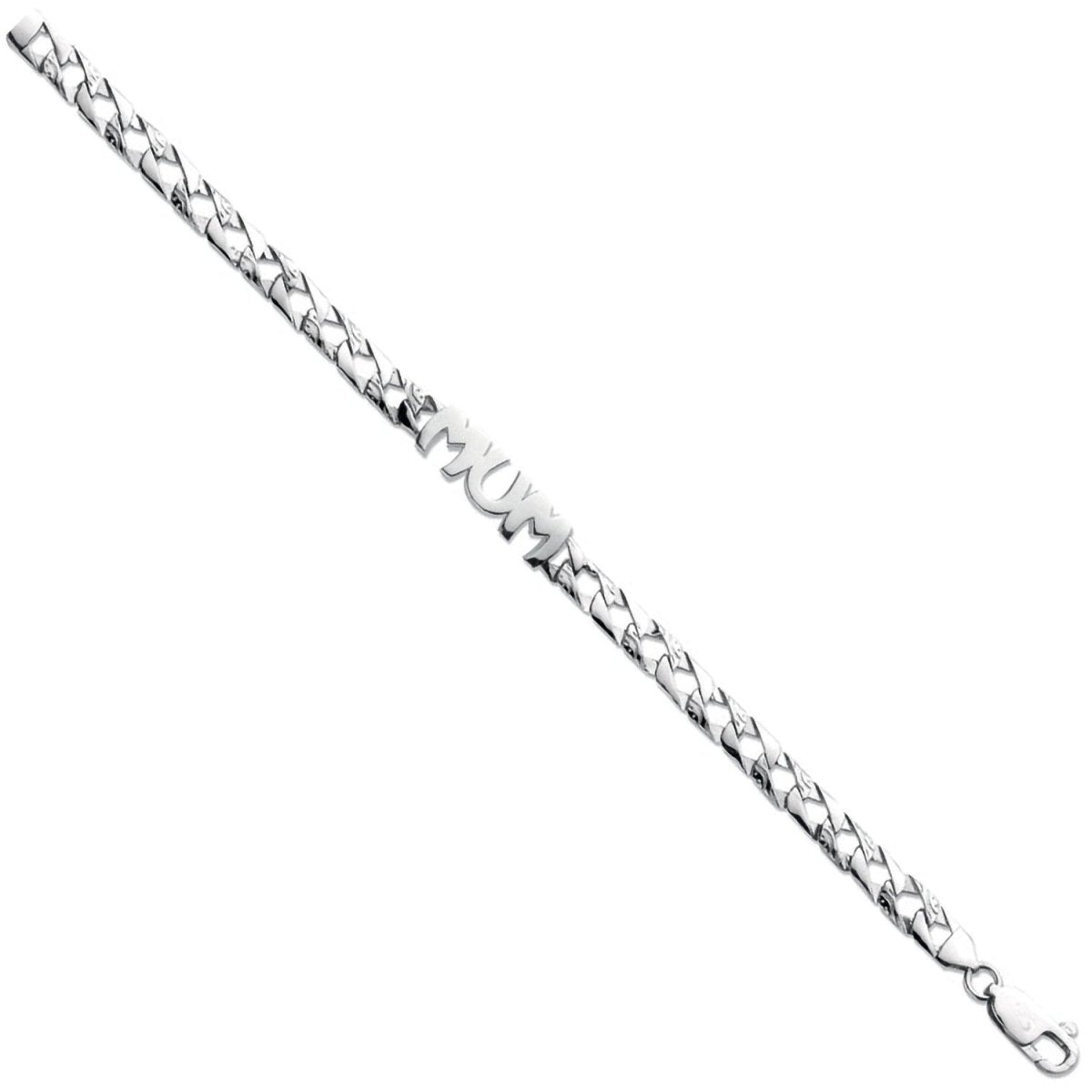 Sterling Silver Elegant Mum Bracelet - Samuel Perry