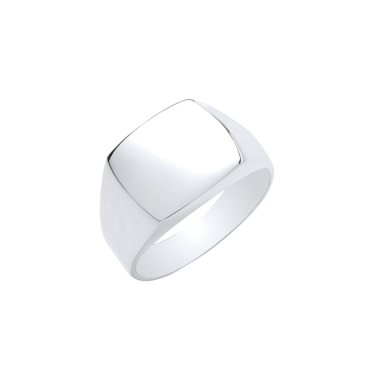 Sterling Silver Elegant Signet Ring - Samuel Perry