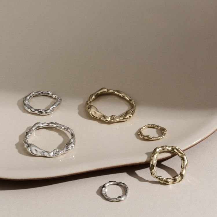 Sterling Silver Halo Necklace - Large - Samuel Perry