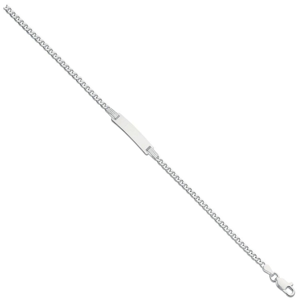 Sterling Silver ID Baby 6" & Ladies 7" Bracelet - Samuel Perry