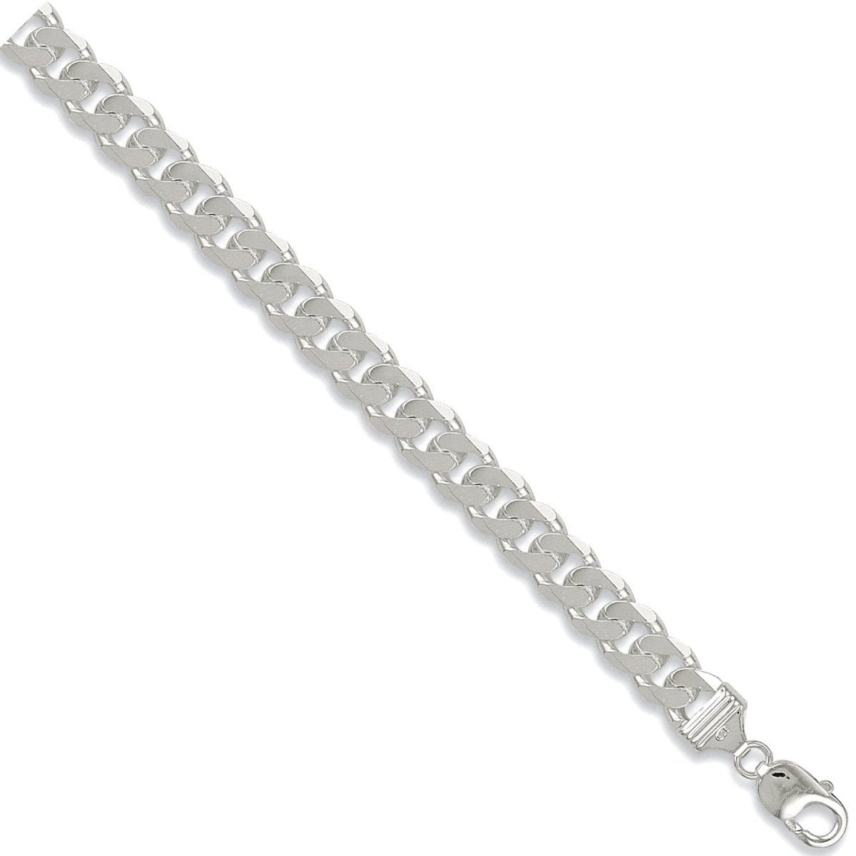 Sterling Silver Luxury 11.3mm Curb Chain - Samuel Perry