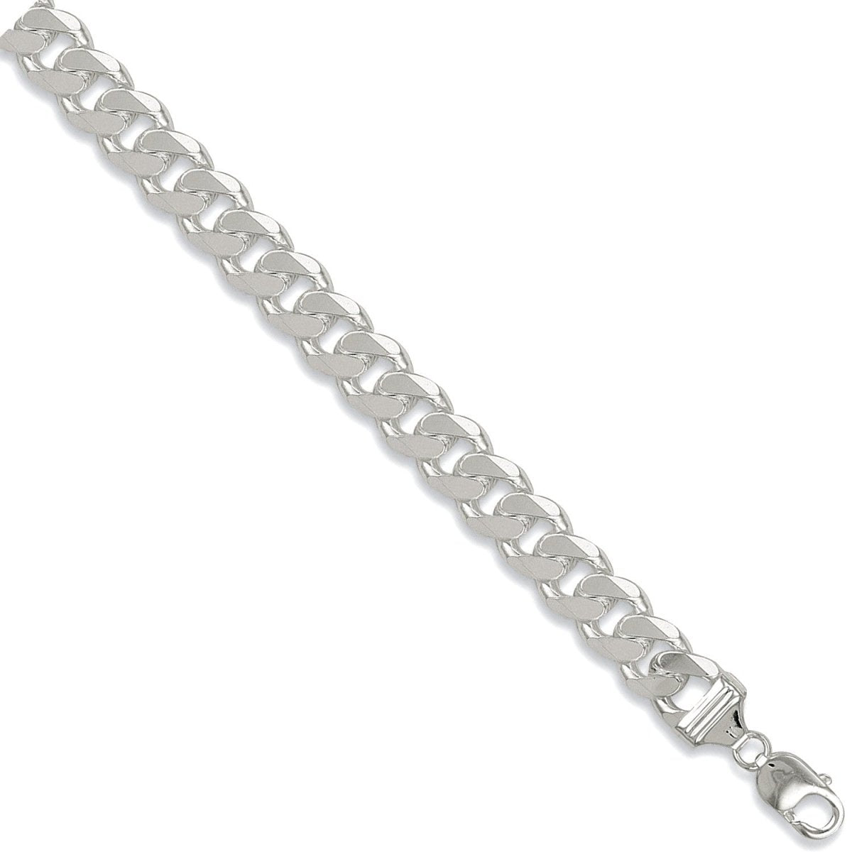Sterling Silver Luxury 13mm Curb Chain - Samuel Perry