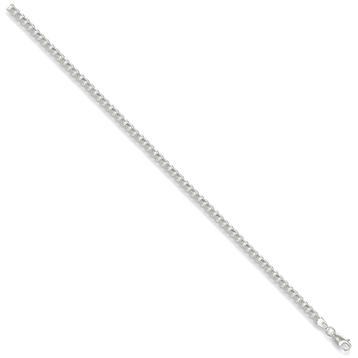 Sterling Silver Luxury 3.6mm Curb Chain - Samuel Perry