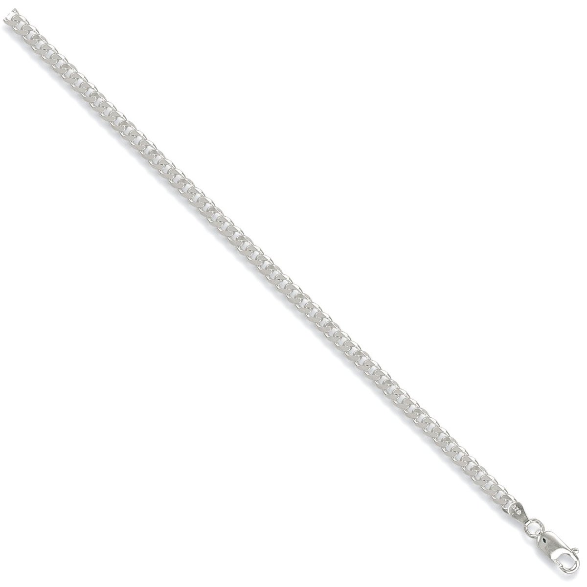 Sterling Silver Luxury 4.4mm Curb Chain - Samuel Perry