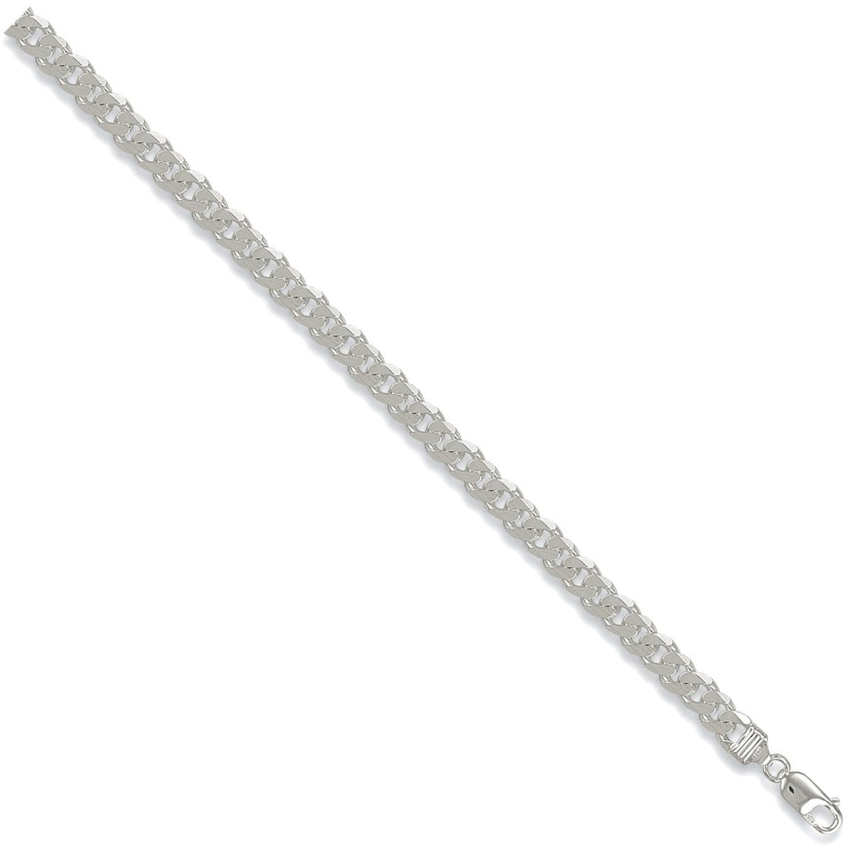 Sterling Silver Luxury 6.6mm Curb Chain - Samuel Perry