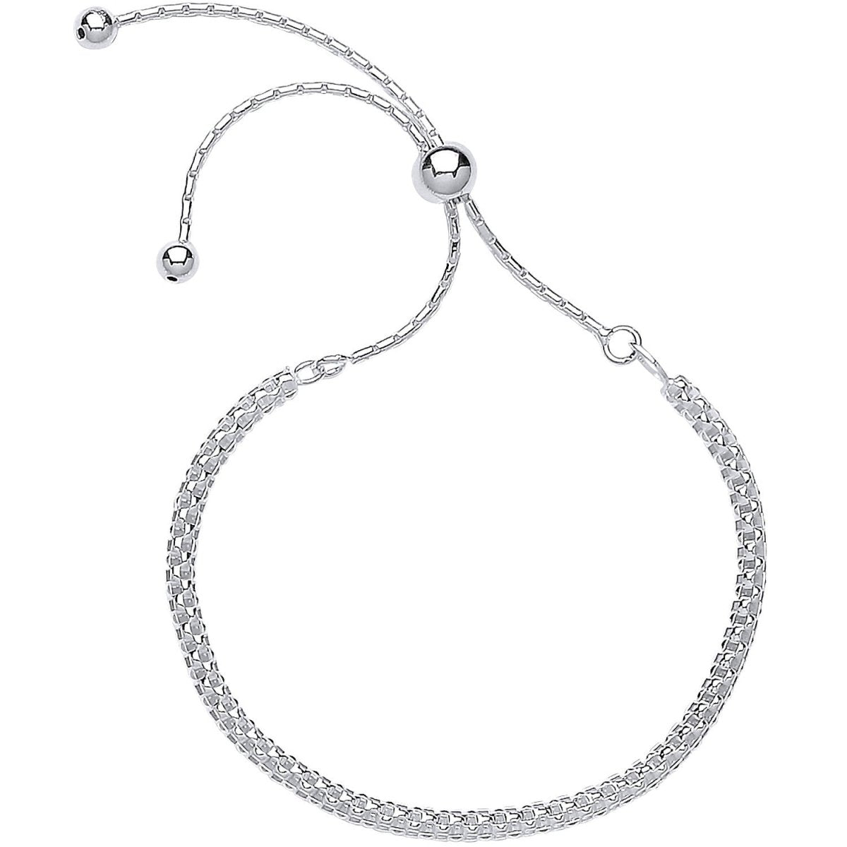 Sterling Silver Luxury Fancy Link Friendship Bracelet - Samuel Perry