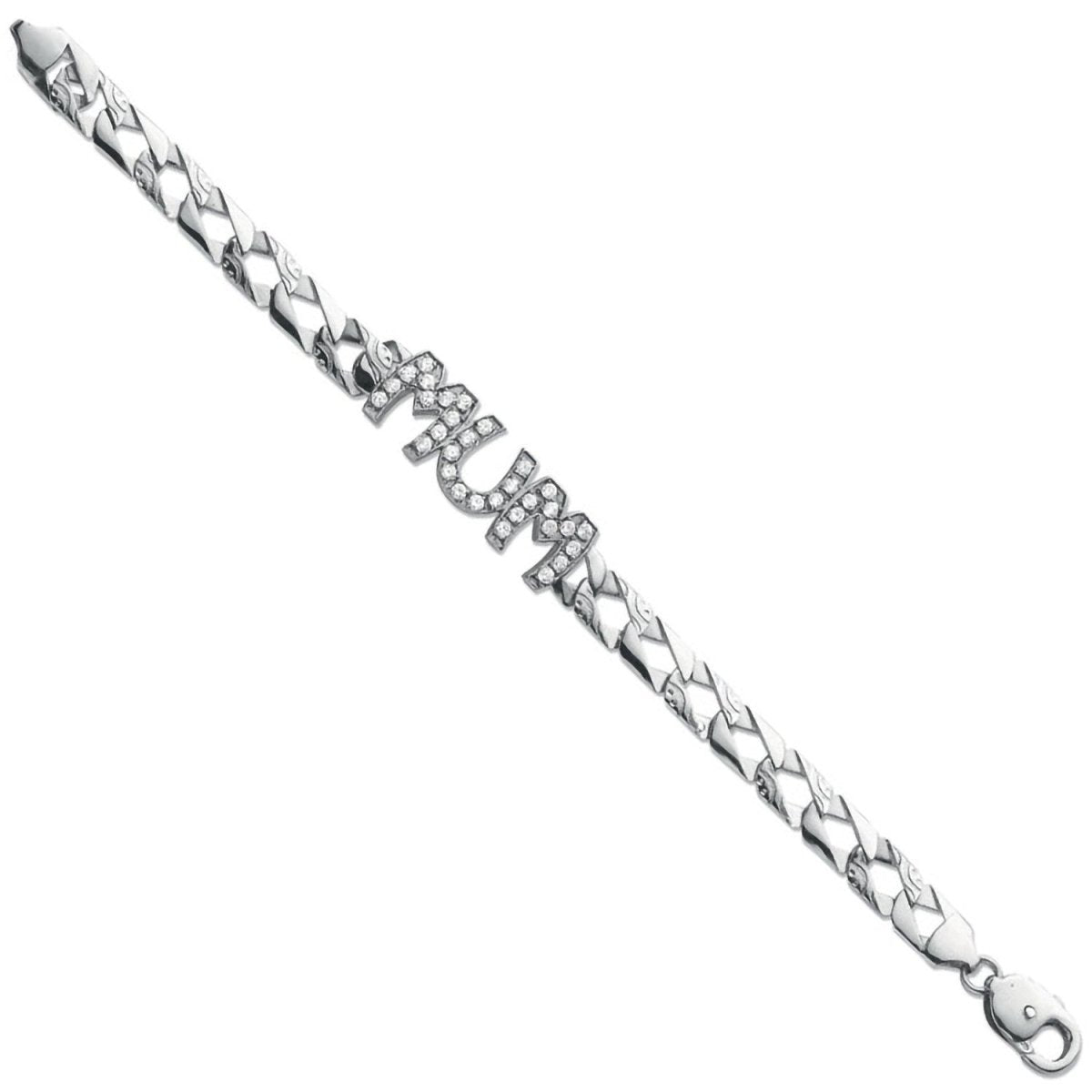 Sterling Silver Mum Bracelet - Samuel Perry
