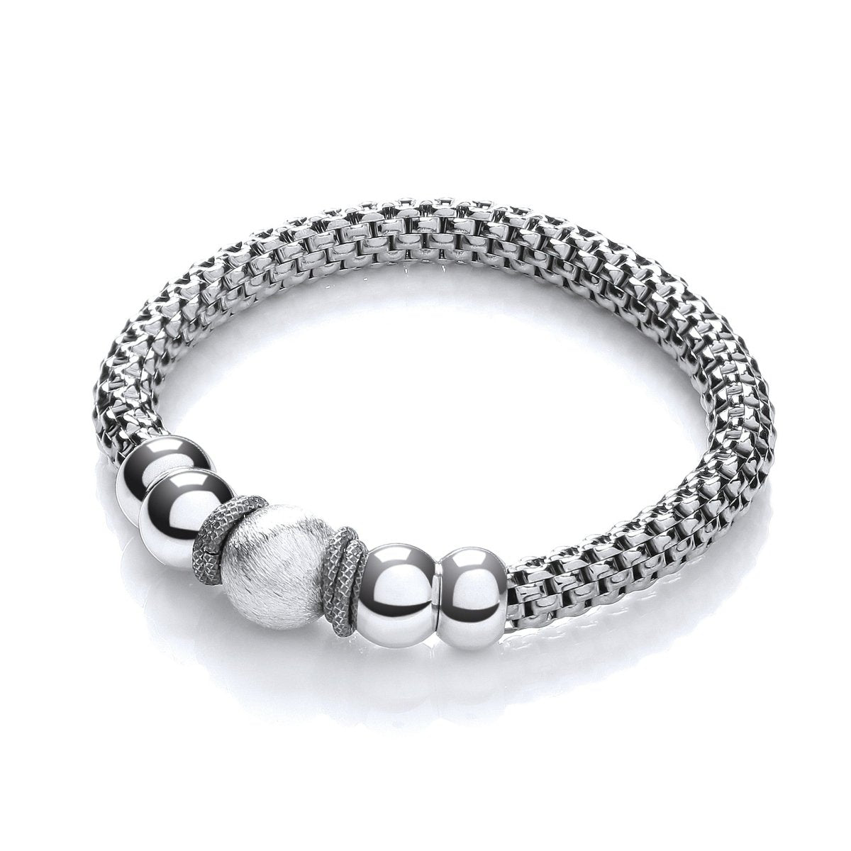 Sterling Silver & Ruthenium Fancy Bracelet - Samuel Perry