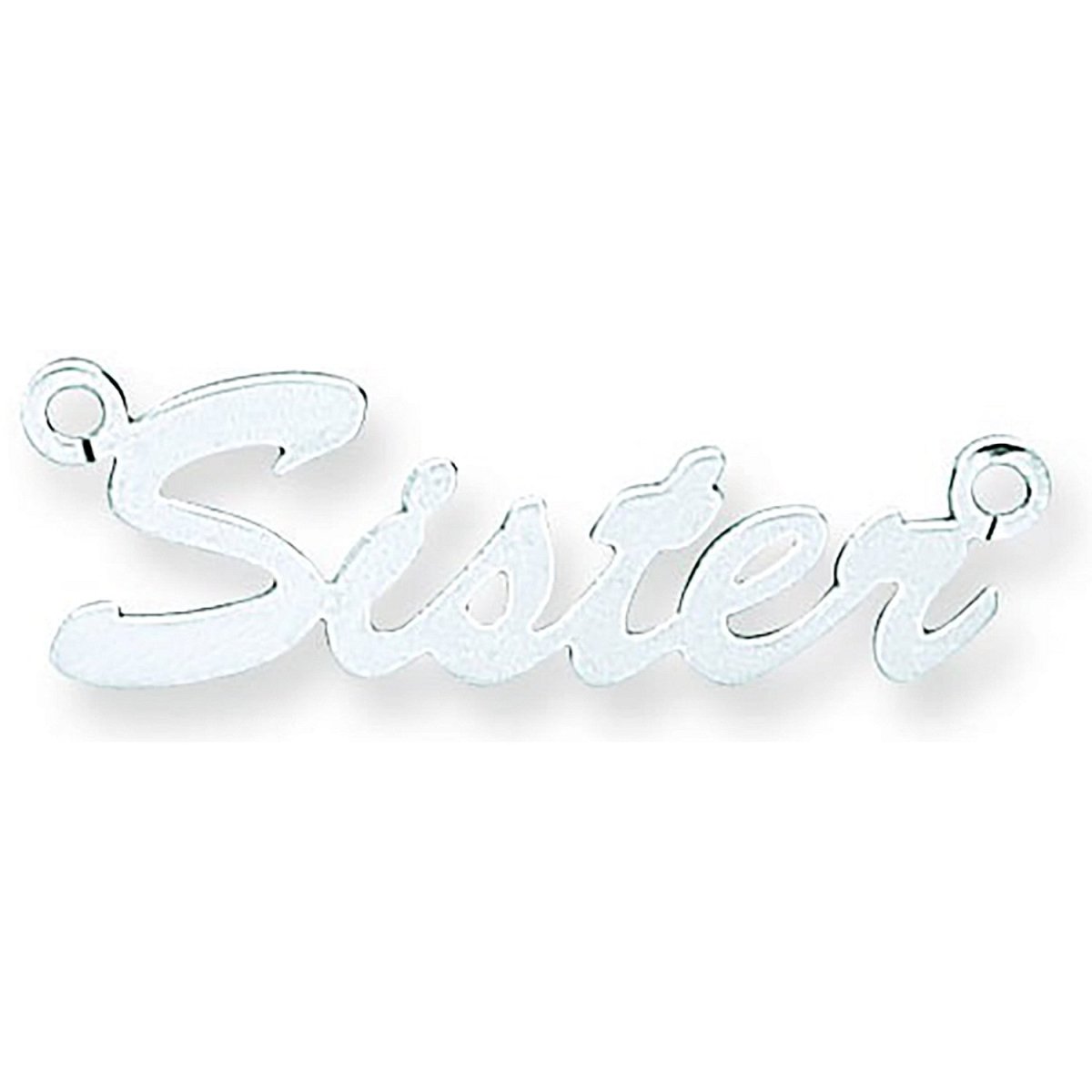 Sterling Silver Small Script Nameplate Necklace with Adjustable Chain - Samuel Perry