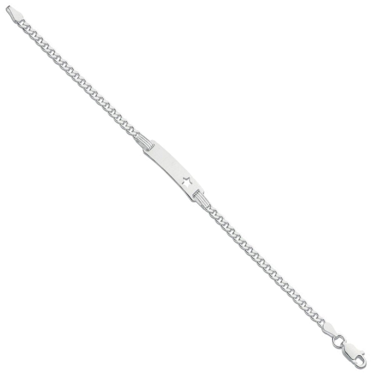 Sterling Silver Star ID Baby 6" Bracelet - Samuel Perry