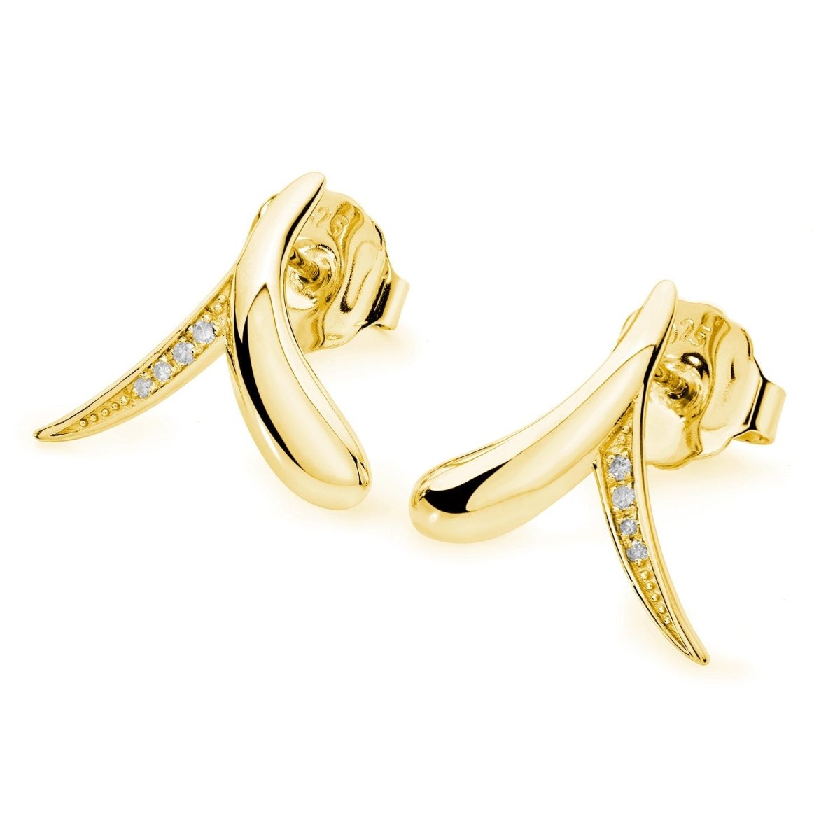Sycamore Studs in Gold Vermeil - Samuel Perry