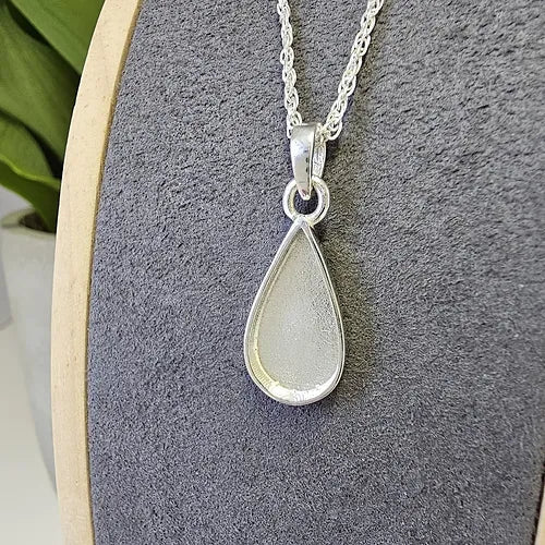 Teardrop Memorial Necklace in 9ct Yellow Gold - Samuel Perry