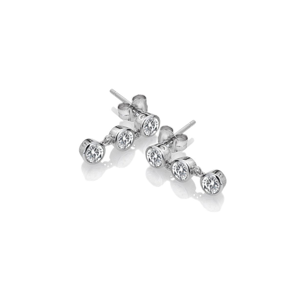 Tender White Topaz Earrings - Triple Drop - Samuel Perry