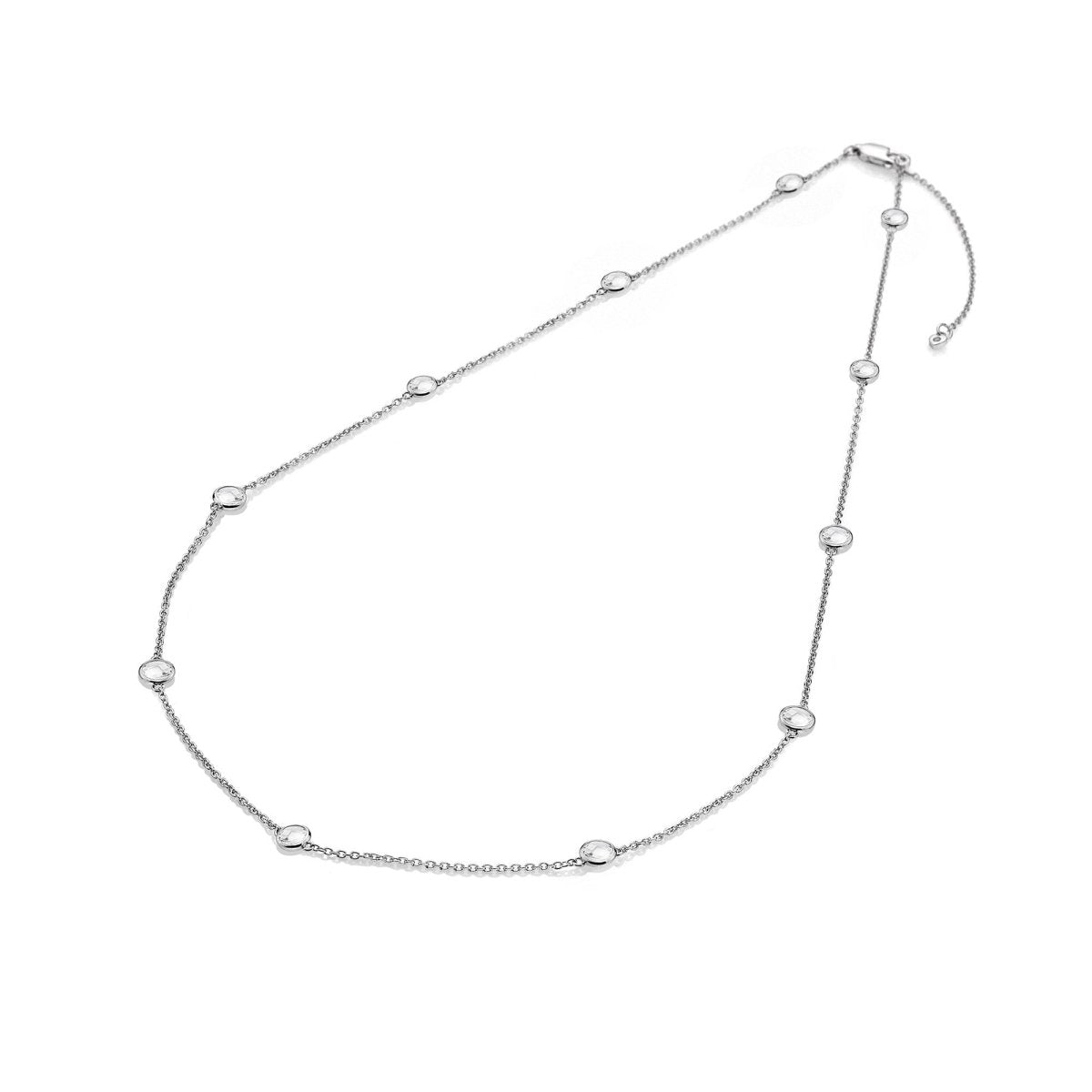 Tender White Topaz Intermittent Necklace - 45cm - Samuel Perry