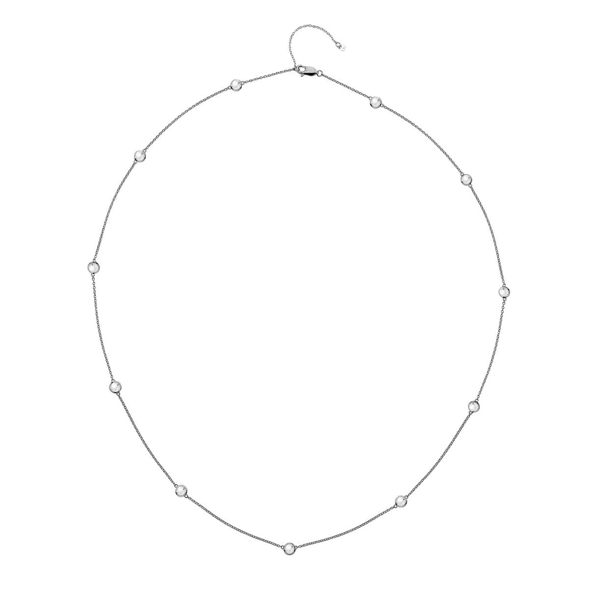 Tender White Topaz Intermittent Necklace - 60cm - Samuel Perry