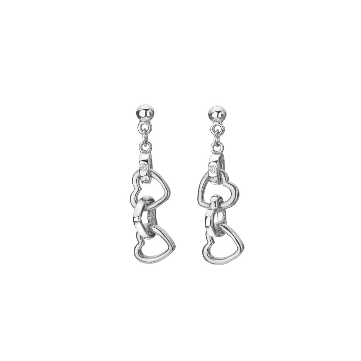 Trio Triple Heart Earrings - Samuel Perry