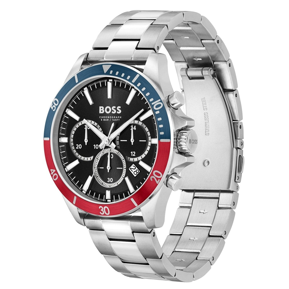 Troper Stainless Steel 45mm Mens Watch - Samuel Perry