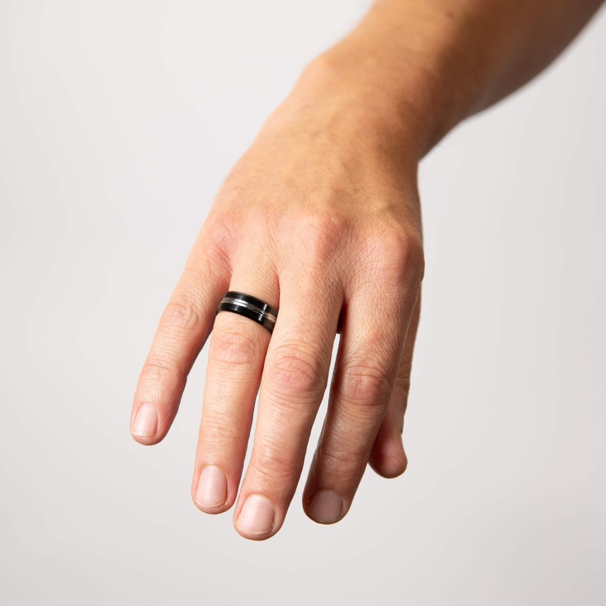 Tungsten Ring with Black Plating - Samuel Perry