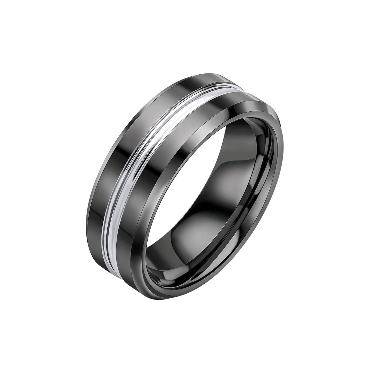 Tungsten Ring with Black Plating - Samuel Perry
