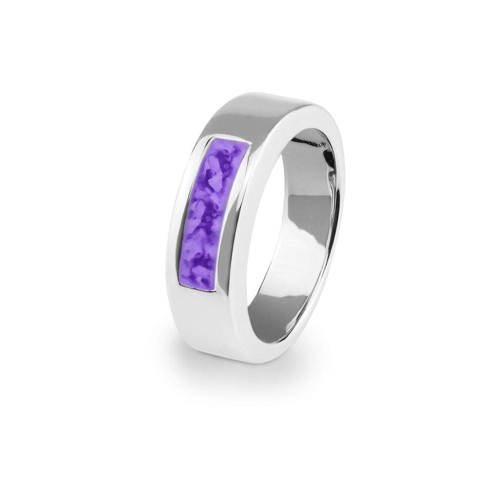 Unisex 4mm Memorial Ashes Ring - Samuel Perry