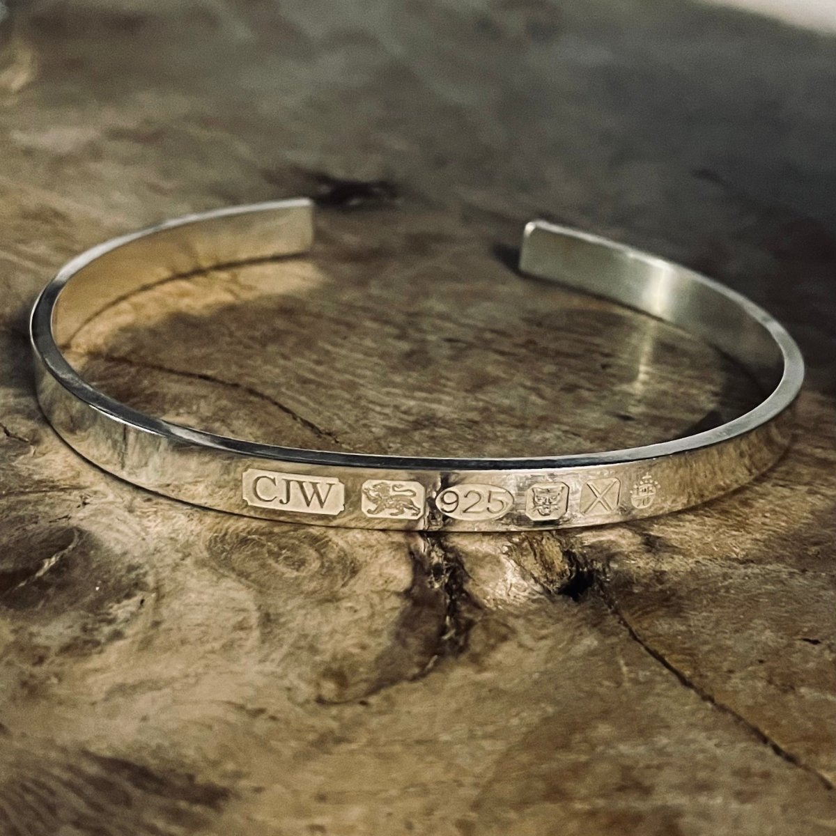 Unisex Hallmark Cuff Statement Bangle - Samuel Perry